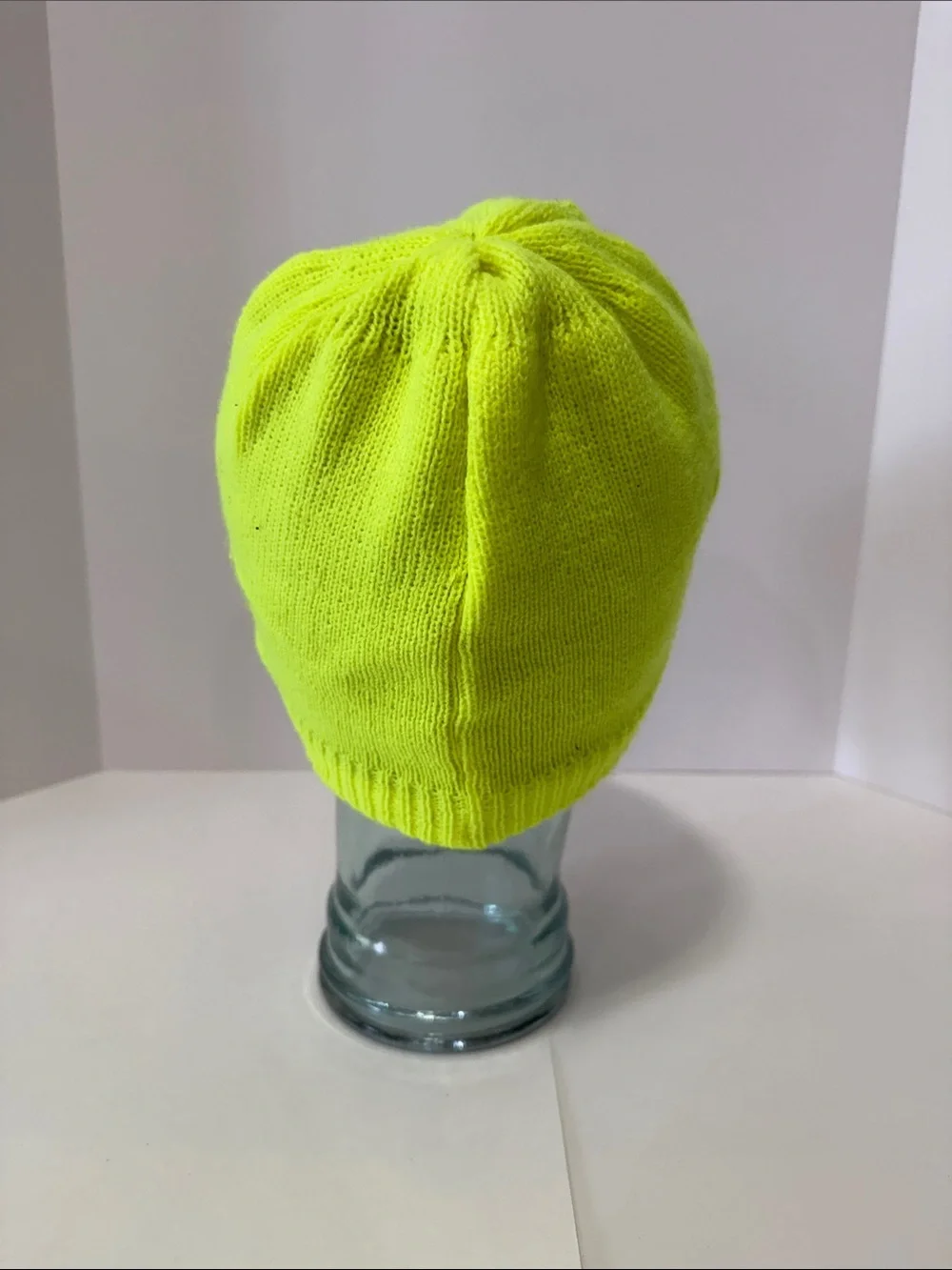Kids Neon Yellow Knit Beanie Hat - Unbranded